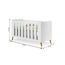 Ver imagem 3 de Berço Mini Cama Old New Branco/Nature - Planet Baby