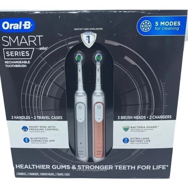 Escova Elétrica Oral B Smart Series bluetooth pack com 2 - 2