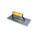 Ver imagem 2 de Desempenadeira Dentada em Aço Carbono Cimento Reboco 25x12cm Minasul