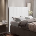 Ver imagem 3 de Cabeceira Cama Box Casal 140cm Corino Branco
