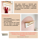 Ver imagem 4 de Cabideiro Infantil de Parede com Prateleira de Madeira – Olivia