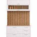 Ver imagem 2 de Painel Ripado para Cozinha Divina 80cm Freijó - MGM