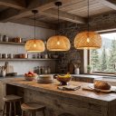 Ver imagem 6 de Pendente Bambu Natural Orgânico C LED Filamento 2400k
