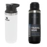 Garrafa Térmica Switchback 473ml Branca + Garrafa Térmica Stanley 473ml Preta - 1