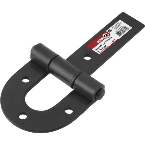 Dobradiça para Porteira 170mm Aço Carbono Pintado - Nove54