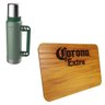 Garrafa Térmica 1,3L Stanley + Tábua de Madeira 24,5 x 17,5 cm Corona Extra - 1