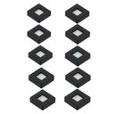 Ver imagem 1 de Kit 10 Spot LED Quadrado Sobrepor Embutir p/Móveis Nichos:Branco Quente/Preto