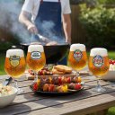 Ver imagem 1 de Jogo de Taças Bélgica para Cerveja Rótulos 380ml 6pcs, para Churrasco - Ruvolo