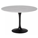 Ver imagem 1 de Mesa de Jantar Tulipa Saarinen Redonda 120 Cm Mármore Branco Extra Linn Design Mesa de Jantar Tulipa