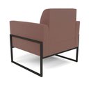 Ver imagem 6 de Kit 2 Poltronas Base Industrial Alta Preto Marisa Veludo D03 - D\'rossi Cor Rose