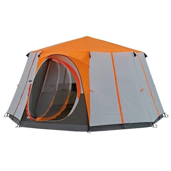 Barraca de Camping Coleman Octagon 8 Pessoas Cinza e Laranja