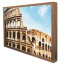 Ver imagem 1 de Quadro Decorativo Cidade Roma Itália - Coliseu em Moldura Caixa Tacolado Moldura Caixa 3cm Madeira S