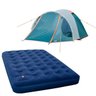 Barraca Camping Iglu Nautika Indy 3 Pessoas + Colchão Inflável Casal com Infládor de Pé Zenite - 1