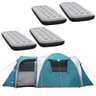 Barraca Camping Nautika Arizona GT 9/10 Pessoas + 4 Colchões Solteiro Inflável Fit Ecologic - 1