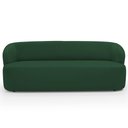 Ver imagem 3 de Sofá 3 Lugares Orgânico para Sala de Estar Living 205cm Heidy F04 Veludo Verde - Lyam Decor