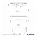 Ver mais imagens de Kit Cuba Semi Encaixe Sicília e Válvula Click para Cubas Inox Preta