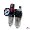 Ver imagem 2 de Filtro Regulador Ar Compressor 1/4 Frl C/ Manômetro Ss3