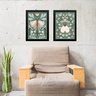 Kit 2 Quadros Gravuras Boho - Borboletas 33x24cm:moldura Preta - 1