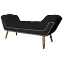 Ver imagem 3 de Calçadeira Recamier Sienna Luxo Suede Cores - DS Estofados King Preto
