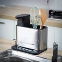 Ver imagem 2 de Porta Detergente Organizador para Pia Cozinha Dispenser Inox