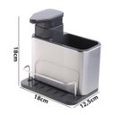 Ver imagem 5 de Porta Detergente Organizador para Pia Cozinha Dispenser Inox