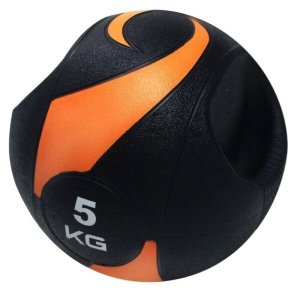 Bola de Peso Medicine Ball com Pegada 5kg - Liveup Ls3007a/5