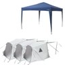 Gazebo Articulado Sanfonado Trixx 3 x 3m + 3 Barracas para Gazebo 3x3m Nautika - 1
