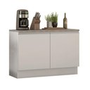 Ver imagem 1 de Balcão de Pia Madesa Glamy 120cm 2 Portas com Tampo Branco