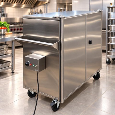 Carro Térmico para 20 Bandejas | Aço Inox 304