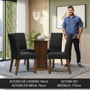Ver imagem 4 de Conjunto Sala de Jantar Mesa Tampo de Vidro 4 Cadeiras Rustic/oxford Noemi Madesa