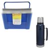 Caixa Térmica 12L Lavita Azul + Garrafa Térmica Stanley 1 Litro em Aço Inox - 1