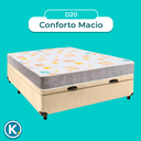 Ver imagem 4 de Conjunto Cama Box Bau Perola Casal + Colchão D20 D20 Inducol