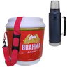 Cooler Térmico Brahma 20L 12 Latas + Garrafa Térmica Stanley Classic 1L Azul - 1