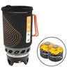 Kit para Camping com Panela e Fogareiro Jet Cook AZTEQ + 2 Cartuchos de Gás 230g TEKGAS - 1