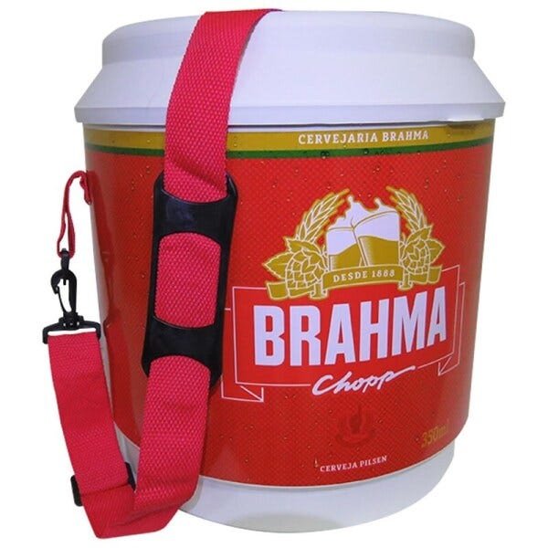 4 Coolers Térmico Brahma Brasil 20 Litros 12 Latas com Alça de Transporte - 2