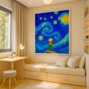 Ver imagem 5 de Quadro Canvas o Pequeno Príncipe 40x30cm Mold Preta