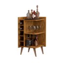 Ver imagem 2 de Aparador com Adega Canto Pés Palito Milão Freijó