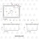 Ver imagem 4 de Cuba para cozinha pia dupla com acessórios e lixeira Matis PIngoo.casa