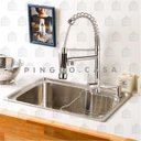 Ver imagem 2 de Cuba para cozinha pia com acessórios e lixeira Matis e Torneira monocomando gourmet Munim Pingoo.