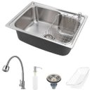 Ver imagem 1 de Cuba para cozinha pia com acessórios Matis e Torneira gourmet Jaguaribe Pingoo.casa