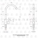 Ver imagem 6 de Cuba para cozinha pia com acessórios Matis e Torneira gourmet Aporé Pingoo.casa