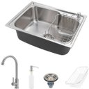 Ver imagem 1 de Cuba para cozinha pia com acessórios Matis e Torneira gourmet Aporé Pingoo.casa