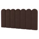Ver imagem 1 de Painel Cabeceira Cama Box Casal King Size Lana 195cm Linho Marrom - Desk Design
