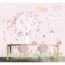Papel Parede Quarto Bebê Rosa Infantil Arvore Menina Gg634 - 4