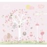 Papel Parede Quarto Bebê Rosa Infantil Arvore Menina Gg634 - 2