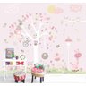 Papel Parede Quarto Bebê Rosa Infantil Arvore Menina Gg634 - 1
