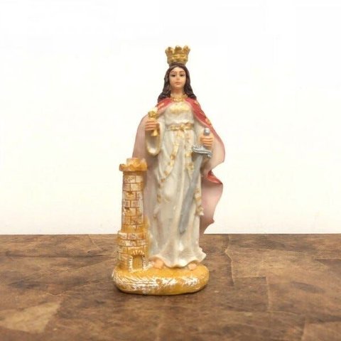 Imagem de Santa Bárbara em Resina - 15 Cm