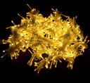 Ver imagem 4 de Cortina 300 Leds Fixo 3M Morno C/ Fio Branco 127V