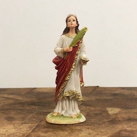 Imagem de Santa Luzia em Resina - 15 Cm