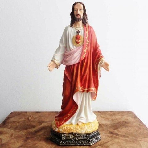 Imagem do Sagrado Coração de Jesus em Resina - 30 cm